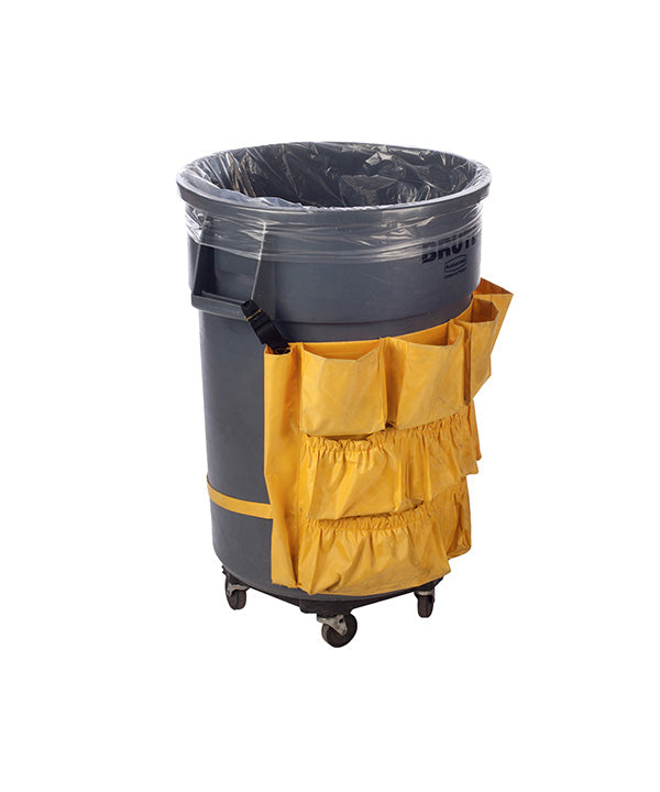 Plasticplace 56 Gallon Glutton High Density Trash Bags - Clear, 150 Count Case