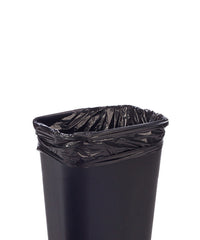 12 to 16 Gallon LLDPE Can Liners 24" x 32", 0.45 Mil Bags on Rolls, Black
