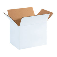 11.75" x 8.75" x 8.75" White Corrugated Boxes