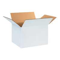 12" x 10" x 8" White Corrugated Boxes