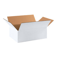 17.25" x 11.25" x 6" White Corrugated Boxes