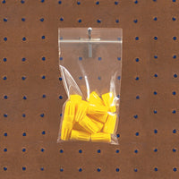 2.5" x 3" 4 Mil VaultZip Lock Reclosable Bags with Hang Holes
