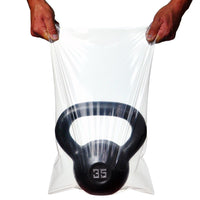 5" x 5" x 24" 0.8 Mil Gusseted Heavy-Duty Linear LDPE Poly Bags