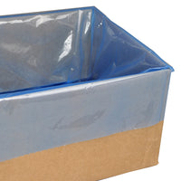 28" x 22" x 35" 1.5 Mil Blue-Tint Gusseted Poly Bags & Covers on Rolls