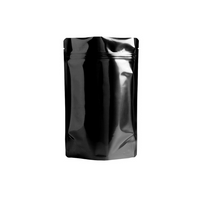 4 oz Black Foil Stand Up Pouches w/ Zip