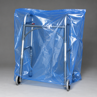 26" x 36" 1.5 Mil Blue-Tint Gusseted Poly Bags & Equipment Cover on Rolls