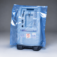 28" x 22" x 35" 1.5 Mil Blue-Tint Gusseted Poly Bags & Covers on Rolls