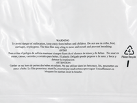 Bolsas resellables de 5" x 8" de 2 mil con advertencia de asfixia