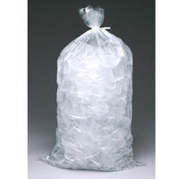 5 Lbs. Plain Metallocene Ice Bags 9" x 18" 1.2 mil with Twist Ties