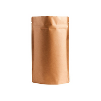 4 oz Kraft Mylar Stand Up Pouches 5.6 Mil w/ Zip