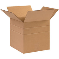 10" x 10" x 10" Corrugated Multi-Depth Boxes 8, 6"