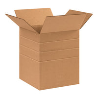 10" x 10" x 12" Corrugated Multi-Depth Boxes 10, 8, 6"