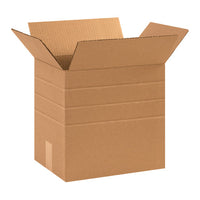 12.25" x 9.25" x 12" Corrugated Multi-Depth Boxes 10, 8, 6"