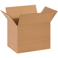 14" x 10" x 10" Corrugated Multi-Depth Boxes 8, 6, 4"