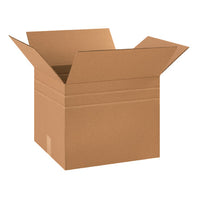 18" x 15" x 15" Corrugated Multi-Depth Boxes 13, 11"