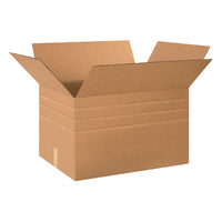 24" x 18" x 18" Corrugated Multi-Depth Boxes 16, 14, 12, 10"