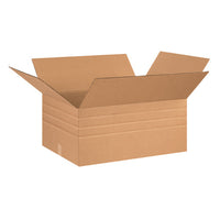 26" x 20" x 12" Corrugated Multi-Depth Boxes 10, 8, 6"