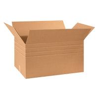 30" x 17" x 16" Corrugated Multi-Depth Boxes 14, 12, 10"