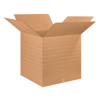 26" x 26" x 26" Corrugated Heavy-Duty Multi-Depth Boxes 24, 22, 20, 18, 16, 14"