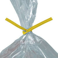 4" Yellow Paper Twist Ties