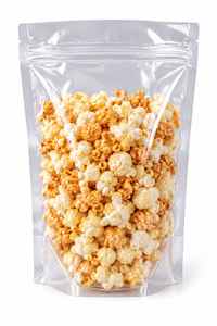 12 oz Clear Stand Up Pouches 4 Mil w/ Zip
