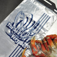 12" x 18" + 2"LP 1 Mil LDPE Printed Seafood Bags