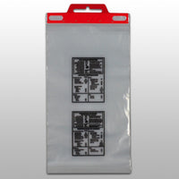9" x 15" + 2"LP 1.5 mil Printed "Safe Handling" Meat Bags on Plastic Header