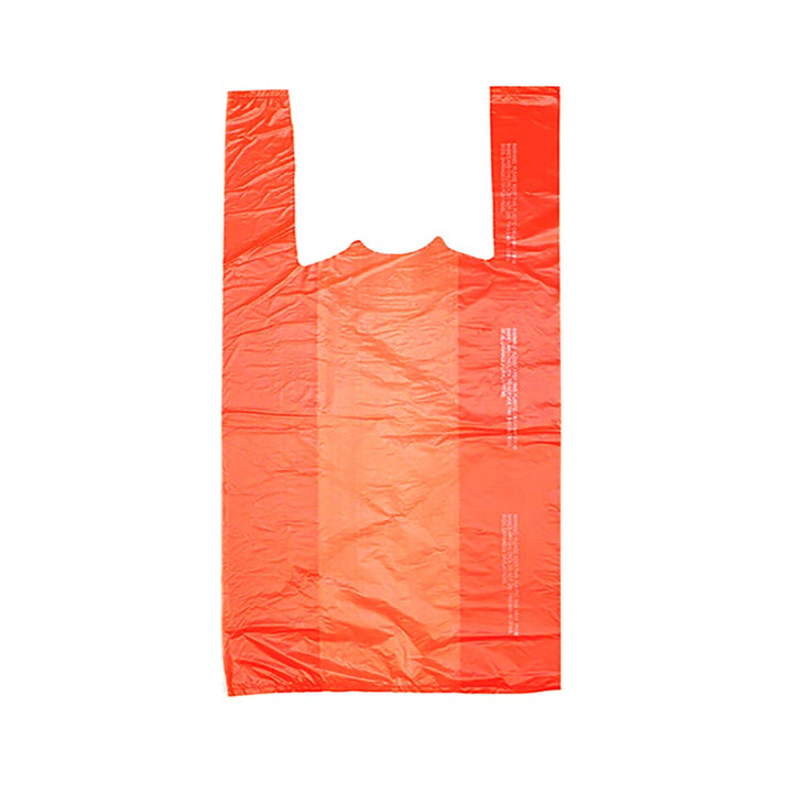 Orange Plastronic T-Shirt Bag
