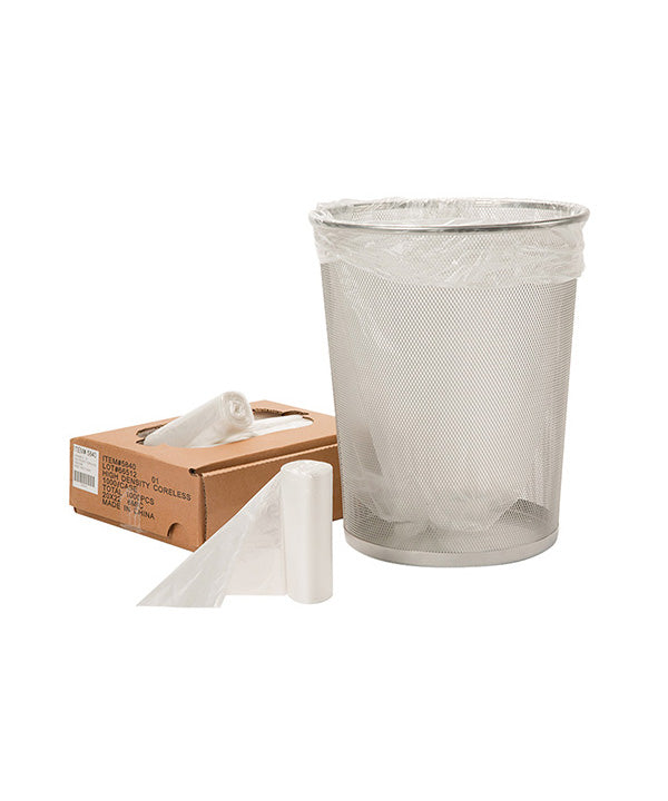 55-60 Gallon HDPE Can Liners | 16 Microns Rolls Natural