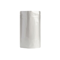 16 oz White Foil Stand Up Pouches w/ Zip