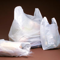 14" x 10" x 27" 0.75 Mil White Heavy-Duty Carry Out Bags