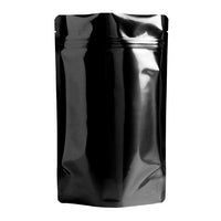 2 lb Black Foil Stand Up Pouches 5.4 Mil w/ Zip